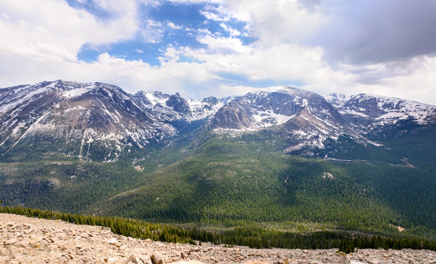 Panorama of Long's Peak.
